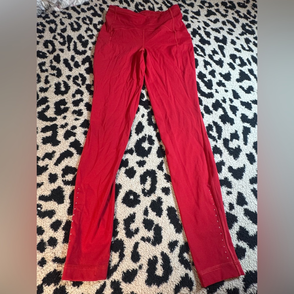lululemon athletica Red Leggings